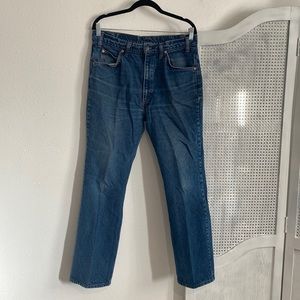 Vintage retro orange tag levi Strauss 517 bootcut jeans